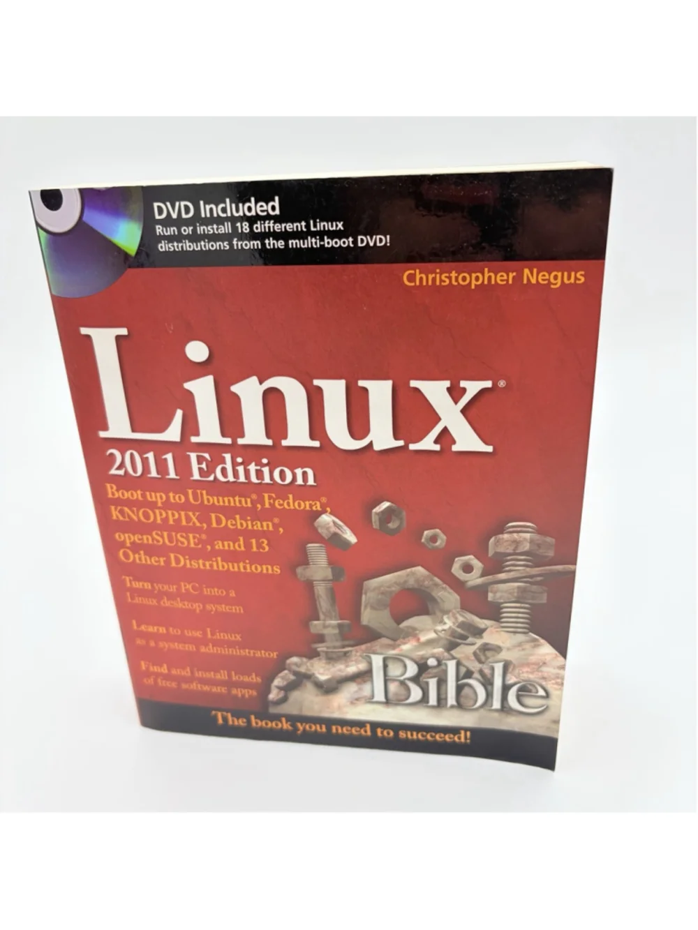 LINUX BIBLE 2011 Edition Christopher Negus Paperback WITH DVD Wiley